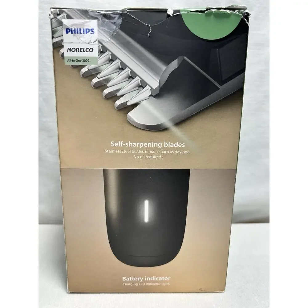 Philips Norelco All-in-One 3000 Trimmer 13-in-1 Beard Hair Grooming MG3939/50